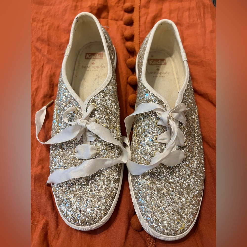 Keds celebration collection gold glitter shoes